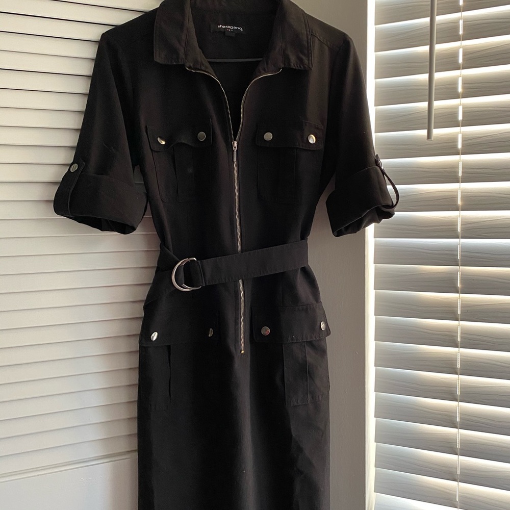 Black Zipper Dres